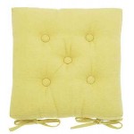 Lemon Grass buttoned seat pad
